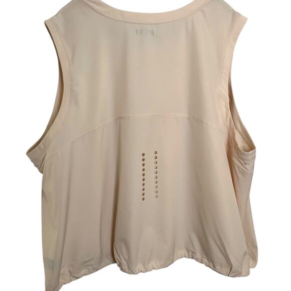 FLX Tank NWT Women's Size 4x Sand Dollar Gym Top Waist Drawstring Sleeveless - Picture 2 of 7
